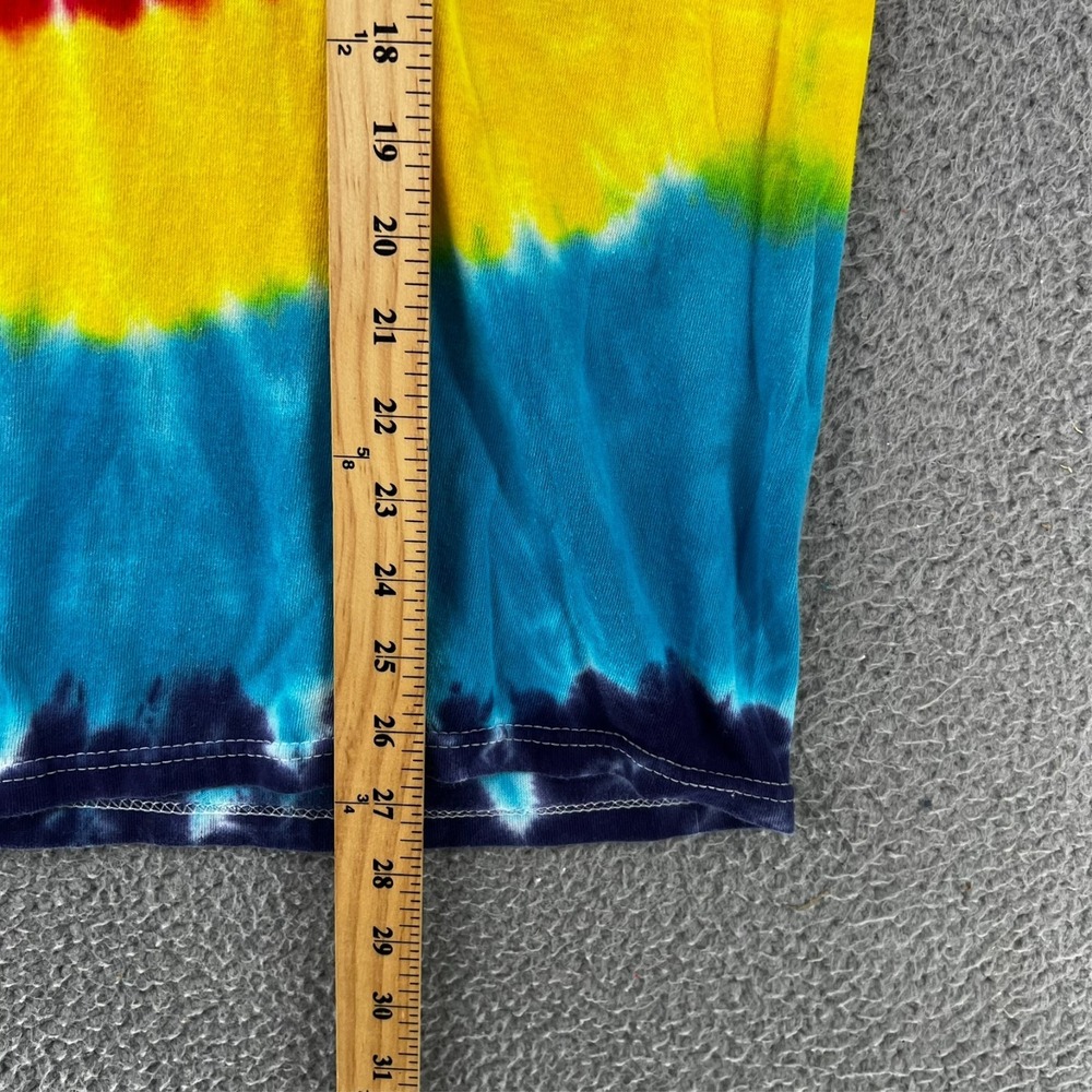 FREEZE Brand Tie Dye T-Shirt Adult Large Multi-Color Spiral Swirl Boho Grunge - Picture 6 of 13